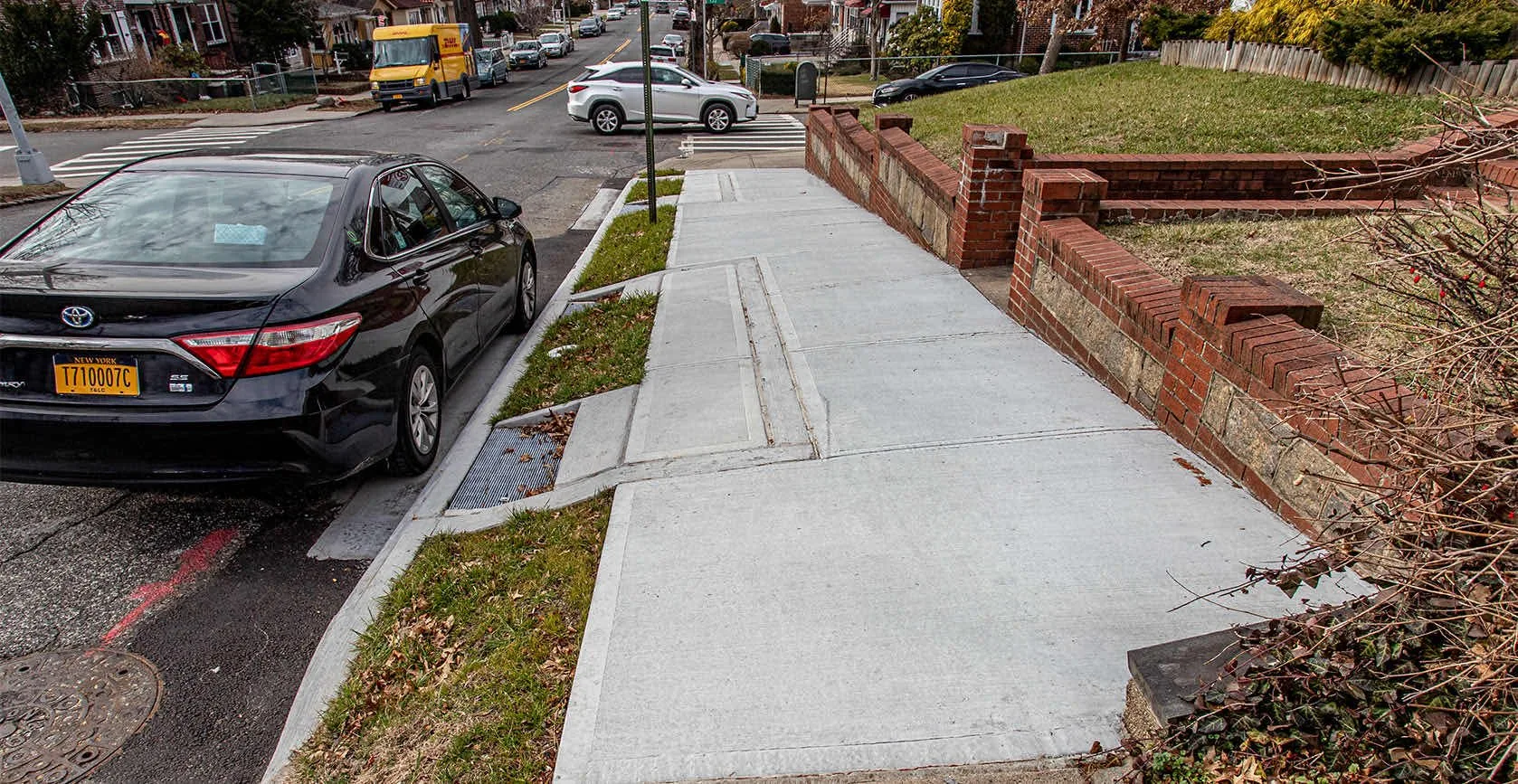 Flushing Green Infrastructure Bioswales, built by Galvin Brothers