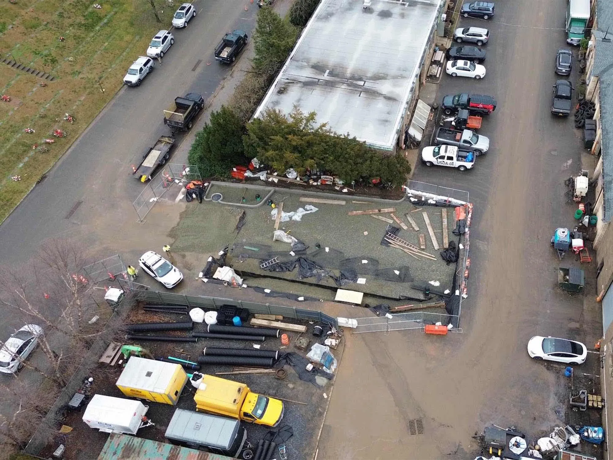 Greenwood Cemetery – Green Infrastructure Projects, built by Galvin Brothers