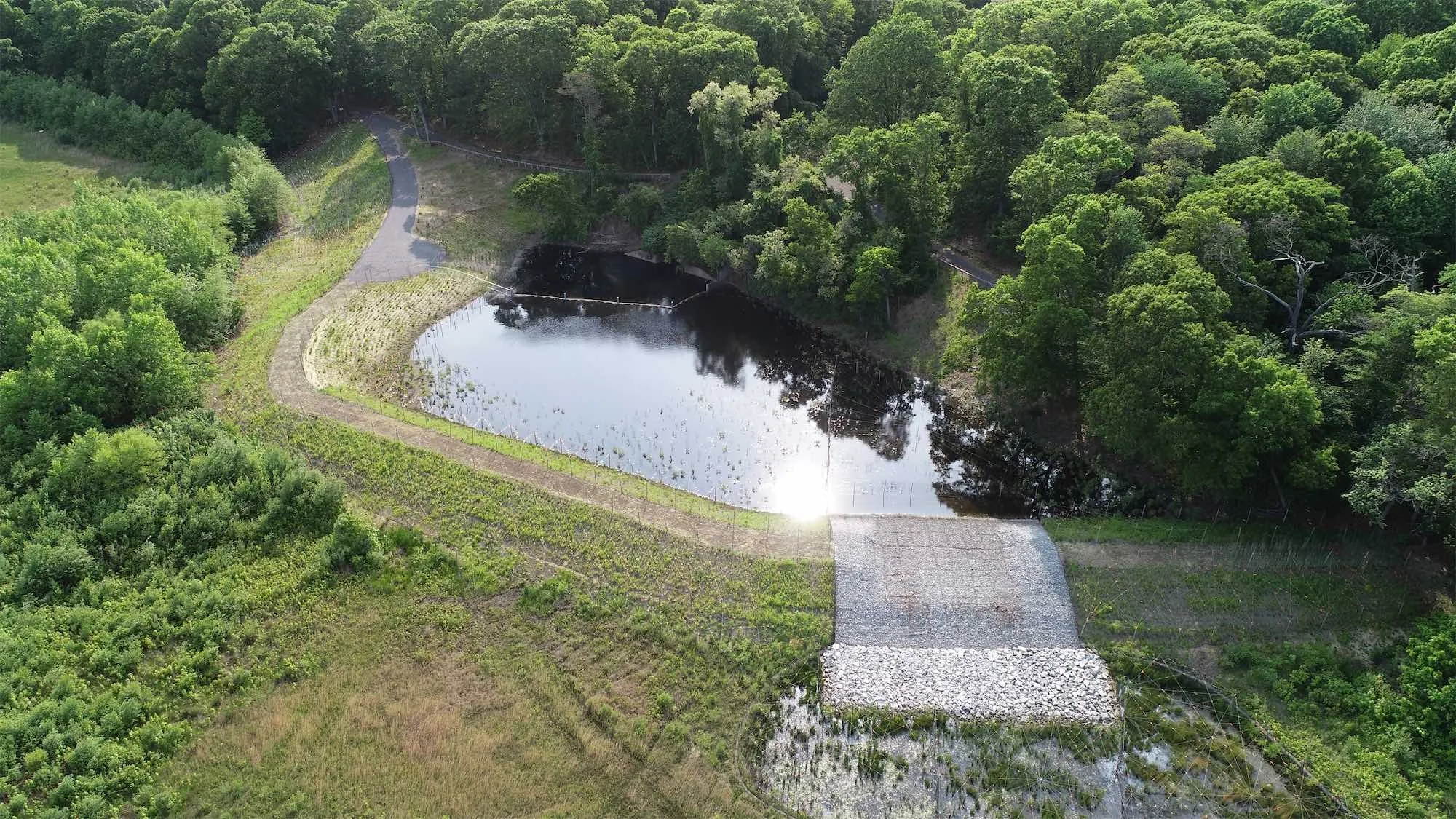 Northwest and Northeast Ponds Enhancements at Hempstead Lake State Park– Hempstead, NY, built by Galvin Brothers
