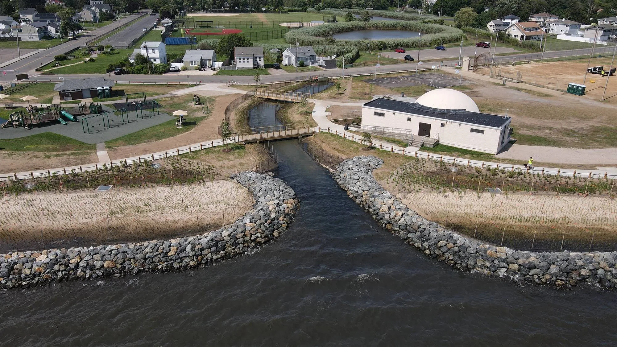 Shorefront Park Living Shoreline and Little Creek Restoration, photo 2