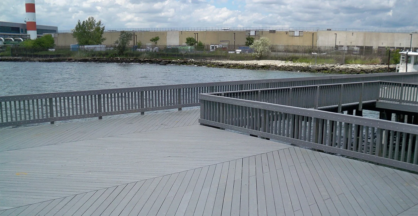 The Floating Pool Lady Barge – Barretto Point, NY, built by Galvin Brothers