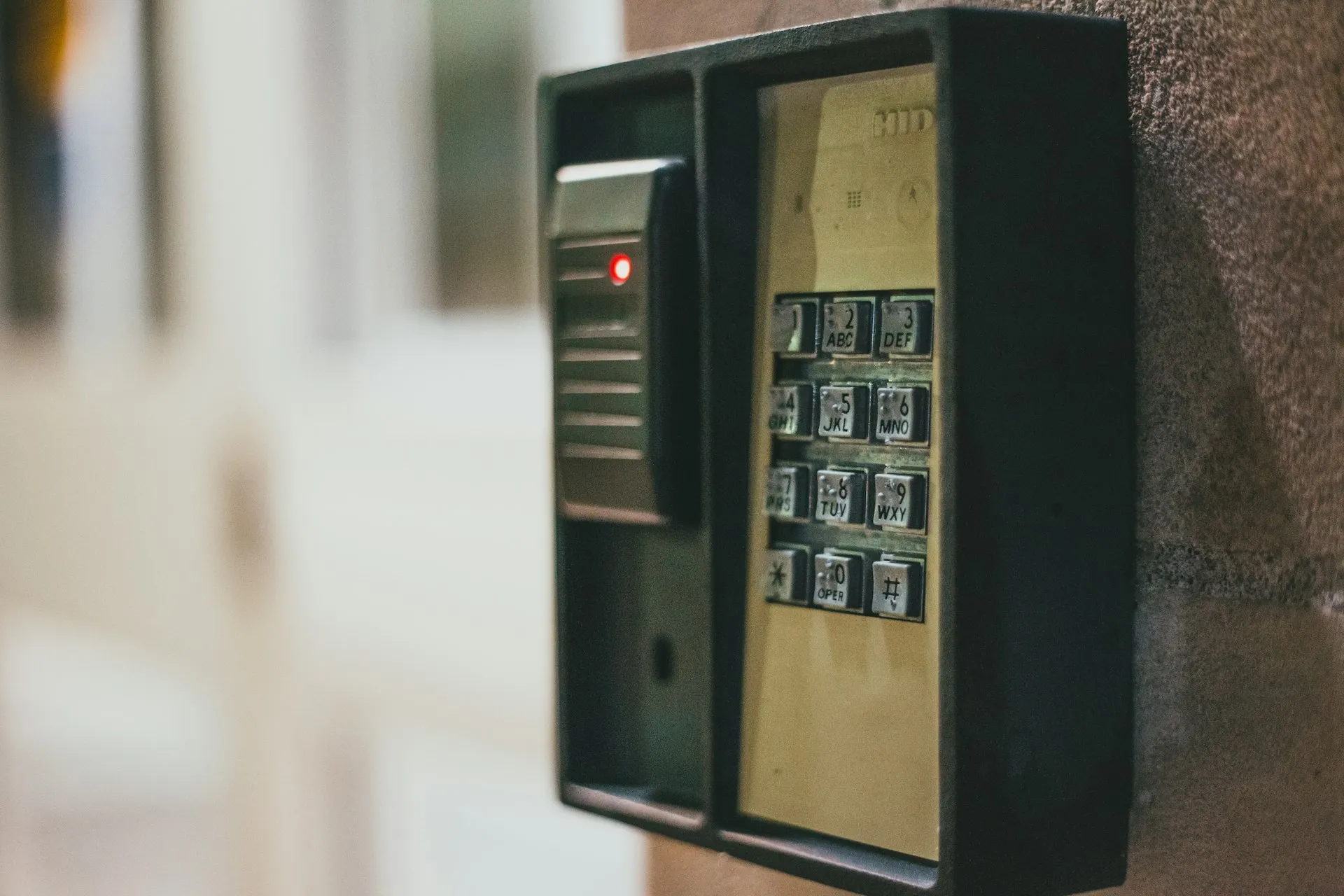 Card reader and keypad controlling office access